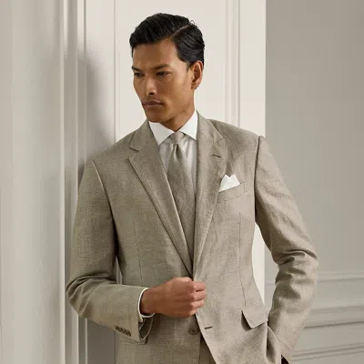 Ralph Lauren Kent Hand-tailored Glen Plaid Jacket In Multi