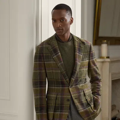 RALPH LAUREN RALPH LAUREN KENT HAND-TAILORED PLAID SPORT COAT