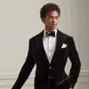Ralph Lauren Kent Hand-tailored Velvet Jacket In Black