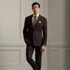 Ralph Lauren Kent Hand-tailored Wool-cashmere Suit In Brown