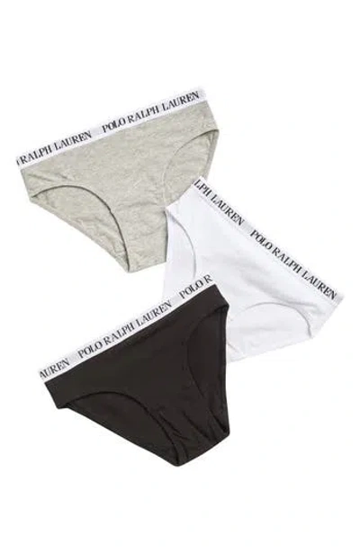 Ralph Lauren Kids' 3-pack Bikini Briefs In Black