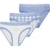 Ralph Lauren Kids' Assorted 3-pack Bikini Briefs In Blue