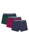 Ralph Lauren Kids' Assorted 3-pack Stretch Cotton Boxers In Blue