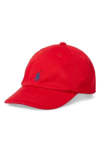 Polo Ralph Lauren Babies' Ralph Lauren Kids' Classic Chino Cap In Red