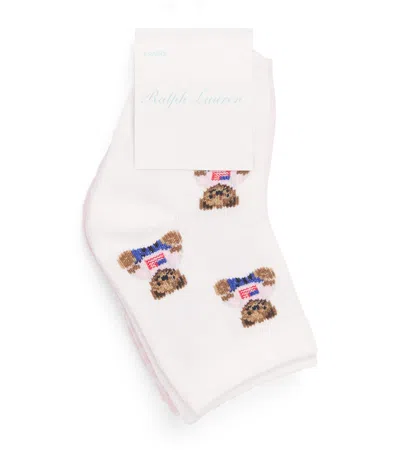 Ralph Lauren Kids Cotton Logo Socks In Multi