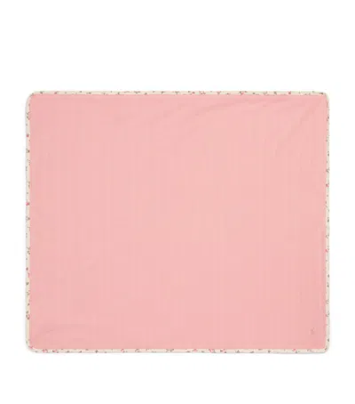 Ralph Lauren Kids Cotton Pointelle Blanket In Pink