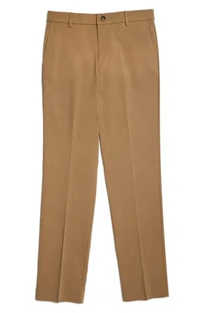 Ralph Lauren Kids' Flat Front Chino Pants In Tan