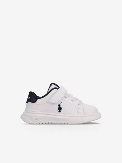 Ralph Lauren Kids Heritage Court Super Ps Trainers In White