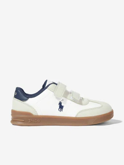 Ralph Lauren Kids Hollis Ez Trainers In White