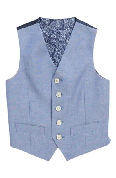 Ralph Lauren Kids' Light Blue Cotton Chambray Vest