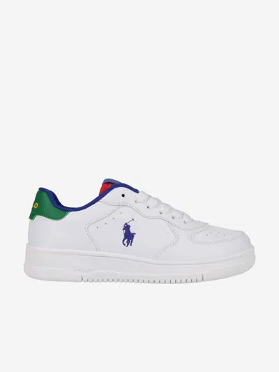 Ralph Lauren Kids Masters Court Trainers In White