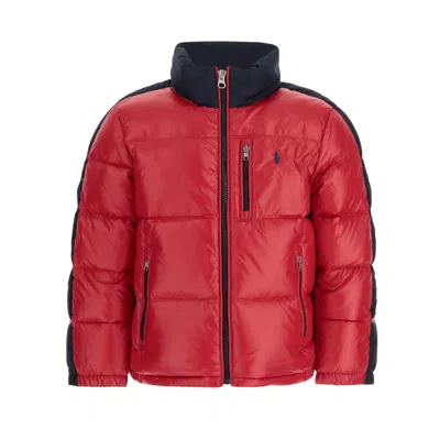Ralph Lauren Kids Mini Graphic Puffer Jacket For Kids In Red