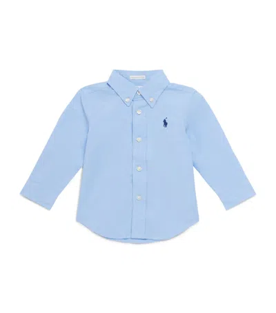 Ralph Lauren Kids Oxford Shirt In Blue