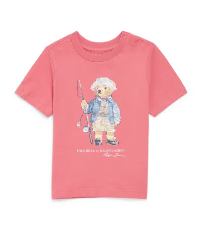 Ralph Lauren Kids Polo Bear T-shirt In Pink