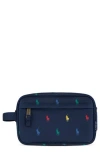 Ralph Lauren Kids' Pony Embroidered Dopp Kit In Blue