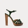 Ralph Lauren Kieran 125 Mm Ayers Platform Sandal In Green