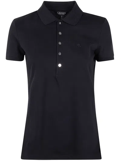 Ralph Lauren "kiewick" Knit Polo Shirt In Blue