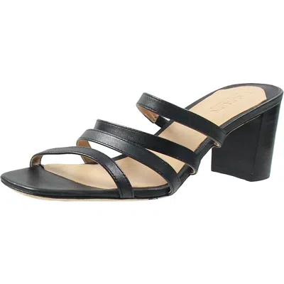 Ralph Lauren Kimmie Womens Leather Strappy Block Heel