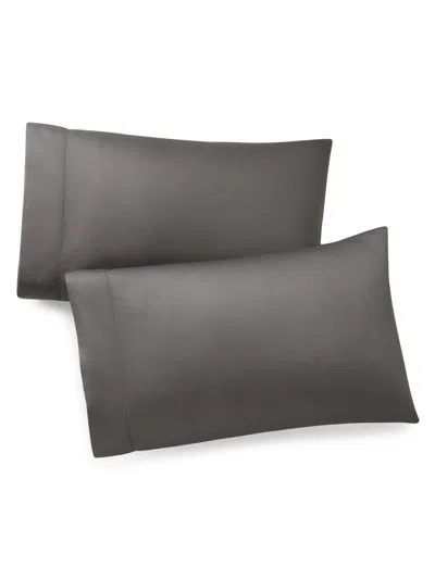 Ralph Lauren King Cotton Sateen 2-piece Pillowcase Set In Gray