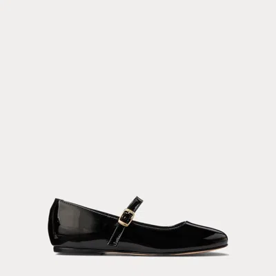 Polo Ralph Lauren Kids' Kinslee Leather Mary Jane In Black