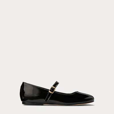 Ralph Lauren Kids' Kinslee Leather Mary Jane In Black