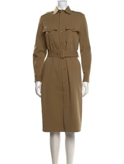 Pre-owned Ralph Lauren Knee-length Dress W/ Tags In Neutrals