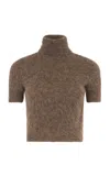 Polo Ralph Lauren Knit Alpaca Turtleneck Sweater In Brown