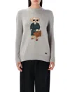 Ralph Lauren Bear Graphic Knitwear Ribbed Finish