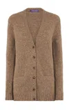 Ralph Lauren Knit Cashmere Cardigan In Taupe