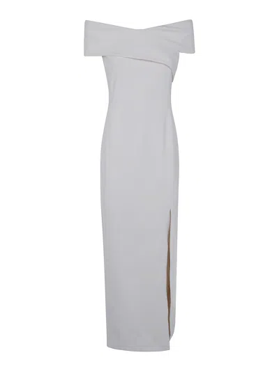 Ralph Lauren Knit Gown Dress In White