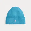 Ralph Lauren Knit Merino Wool Beanie In Blue