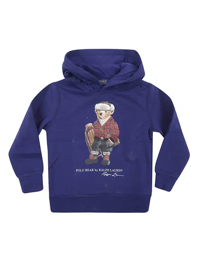 Ralph Lauren Kids' Knit-pullover-sweatshirt In Purple