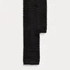 Polo Ralph Lauren Knit Silk Tie In Black