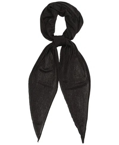 Ralph Lauren Knitted Diamond Scarf In Black