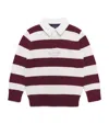 Ralph Lauren Knitted Stripe Rugby Shirt In Multi