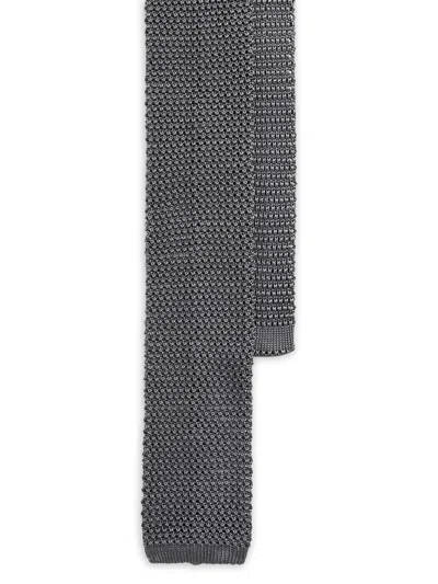 Ralph Lauren Knitted Tie In Gray