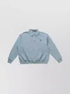 Ralph Lauren Knitwear Polo Collar Long Sleeves Sweatshirt In Gray