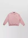 Ralph Lauren Knitwear Sweatshirt With Polo Collar In Pink