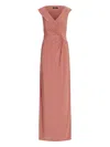 Ralph Lauren Knot-detail Maxi Dress In Pink