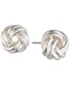 Ralph Lauren Knot Stud Earrings In Silver