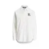 Ralph Lauren Kotta Long Sleeve Button Front Shirt In White