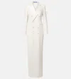 Ralph Lauren Kristian Silk Cady Gown In White