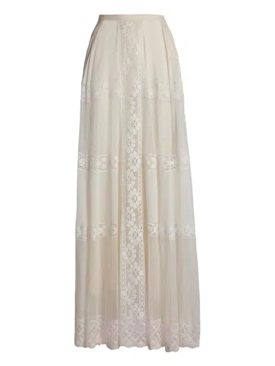 RALPH LAUREN LACE-DETAILING SKIRT