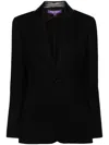 Polo Ralph Lauren Lace-up Detailed Blazer In Black