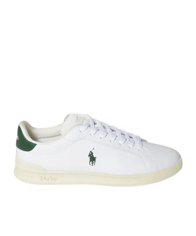 Ralph Lauren Lace-up Sneakers In White