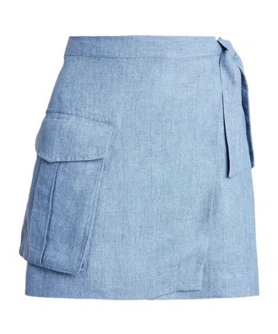 Ralph Lauren Lacing Skirt In Blue