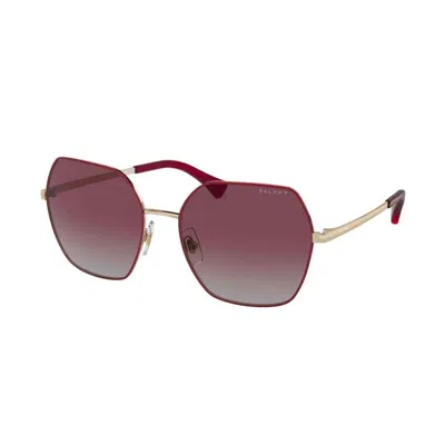 Ralph Lauren Ladies' Sunglasses  Ra 4138 Gbby2 In Gold