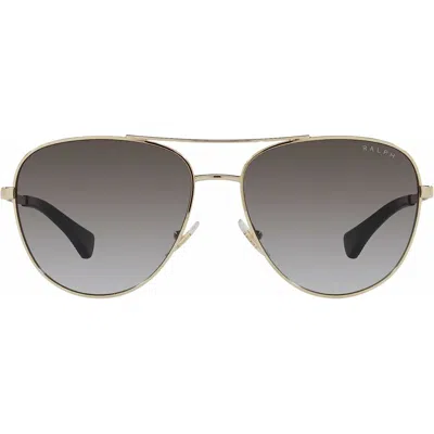 Ralph Lauren Ladies' Sunglasses  Ra 4139 Gbby2 In Gold