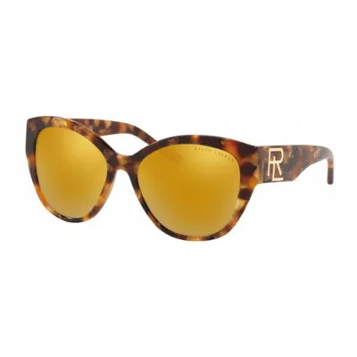 Ralph Lauren Ladies' Sunglasses  Rl8168-56157p  50 Mm Gbby2 In Brown