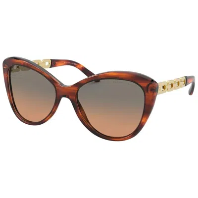 Polo Ralph Lauren Ladies' Sunglasses Ralph Lauren Rl8184-500718  56 Mm Gbby2 In Brown